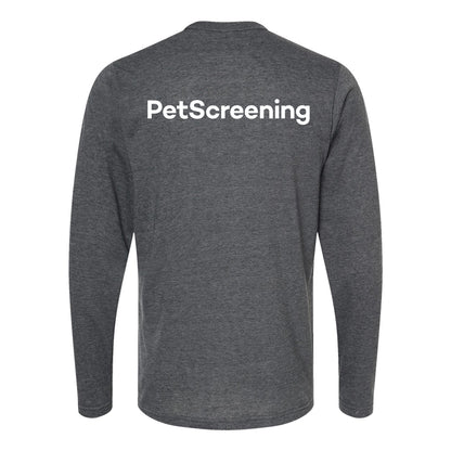 PetScreening Unisex Long Sleeve (Heather Charcoal)