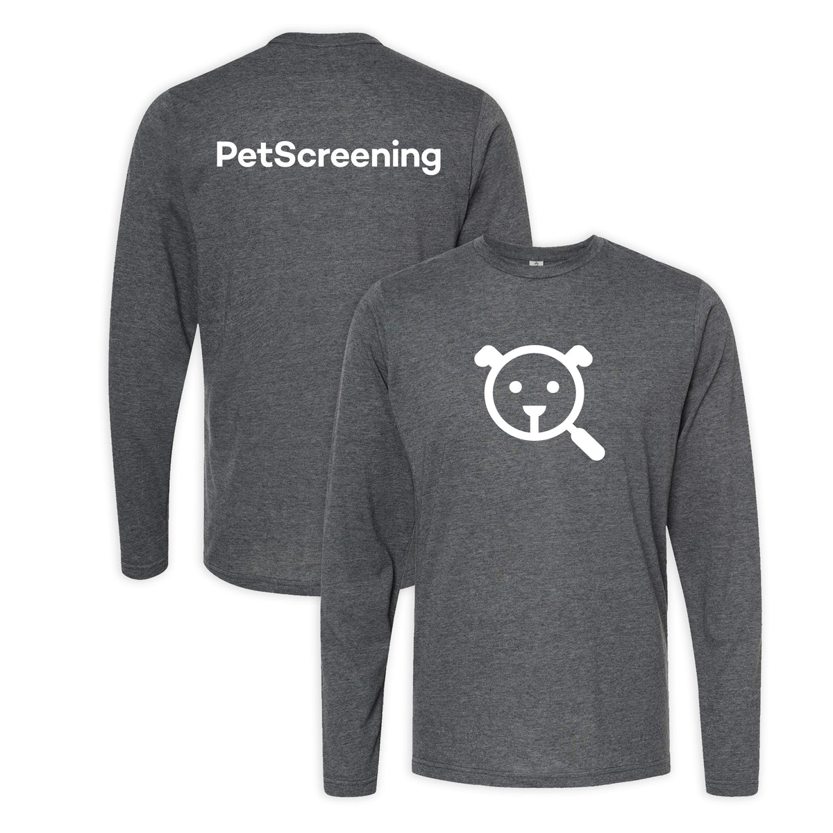 PetScreening Unisex Long Sleeve (Heather Charcoal)
