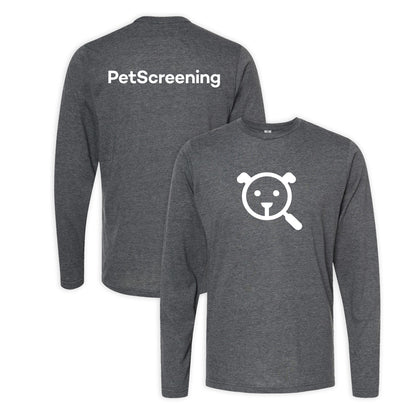 PetScreening Unisex Long Sleeve (Heather Charcoal)