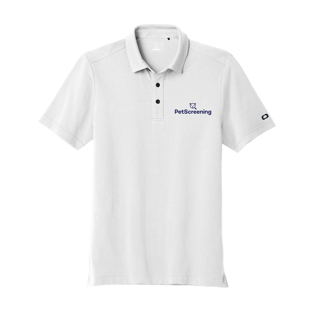 PetScreening Men's Polo (White)