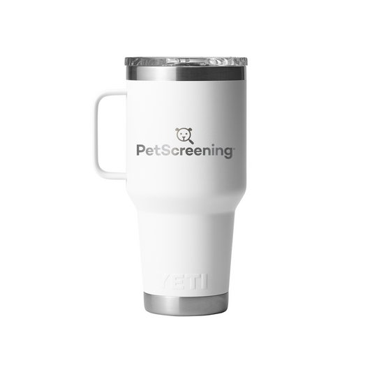PetScreening YETI Rambler 30 oz. Travel Mug (White)